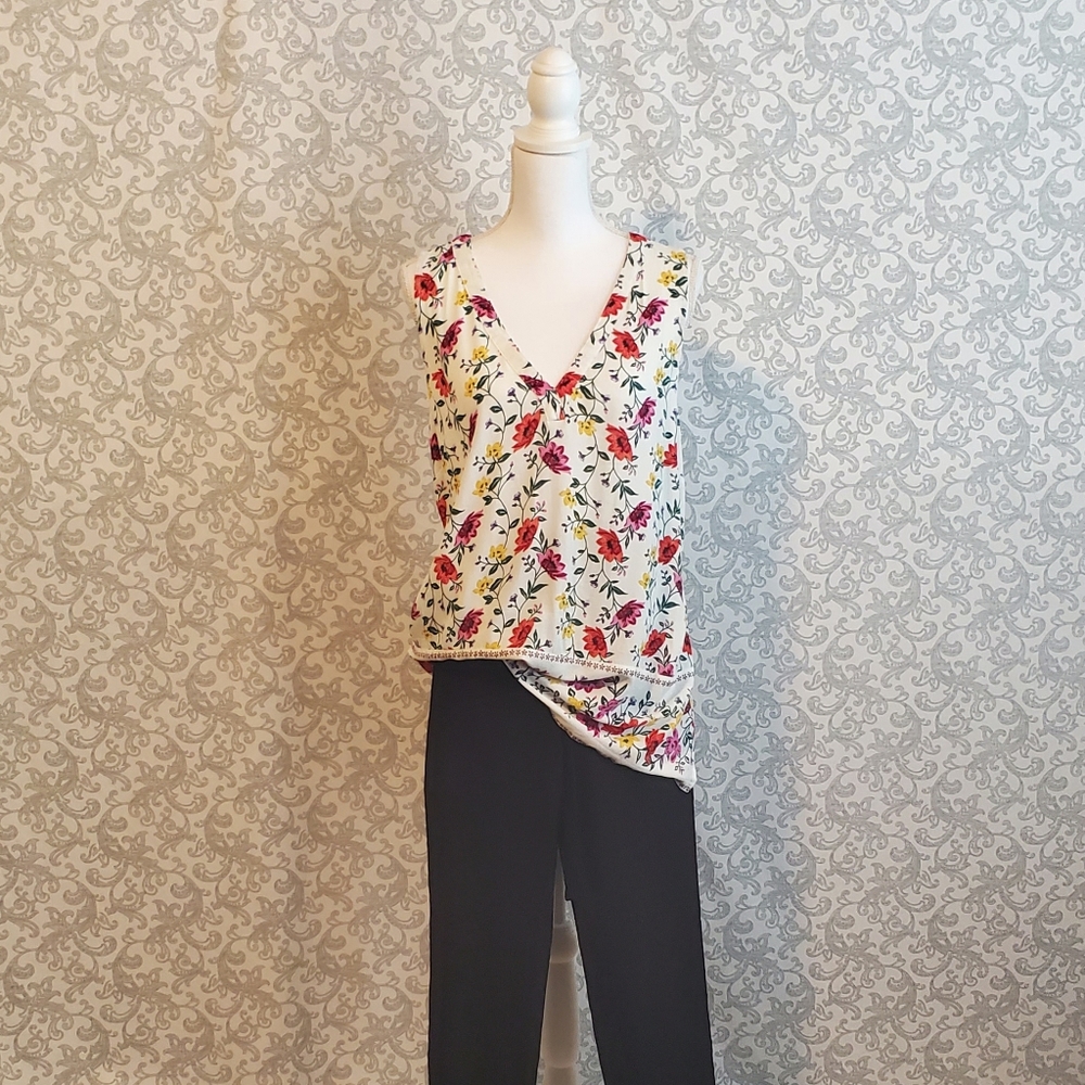 Lovely Floral Dressy Tank